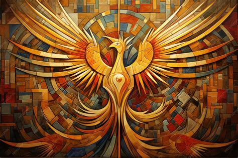 Premium AI Image | Gilded phoenixes symbols of rebirth and resurrection ...