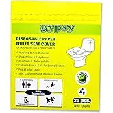 Gypsy Disposable Paper Toilet Seat Covers-75 Sheets (5 x 15 ...
