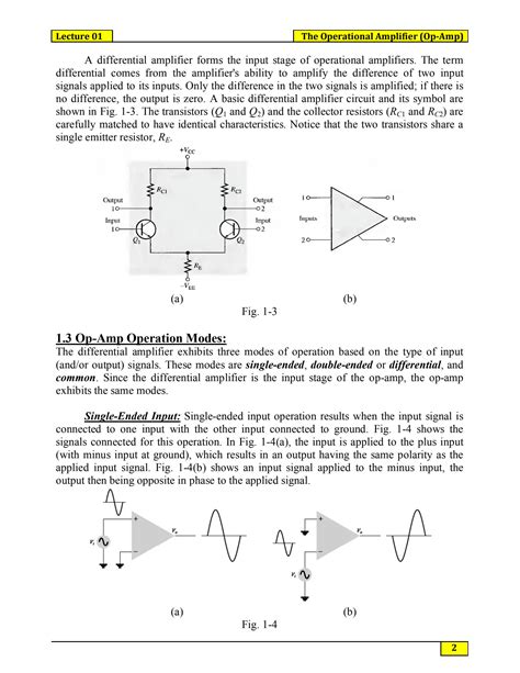 Rezultat imagine pentru Operational Amplifier Lecture Notes