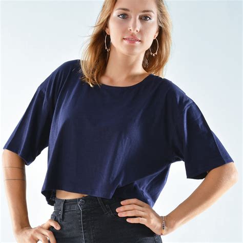 Buy Verona Cropped Jersey Top | Auroville Online Store