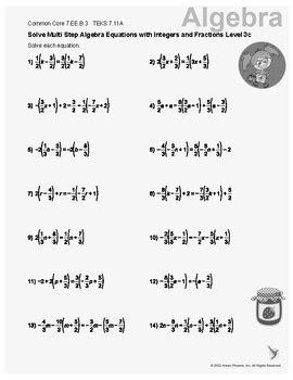 Algebra and Algebraic Thinking Solve Multi-Step Problems Iready 的图像结果