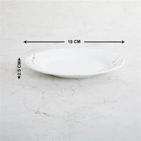 Buy Lucas White Printed Bone China Side Plate - 19cm from Home Centre ...