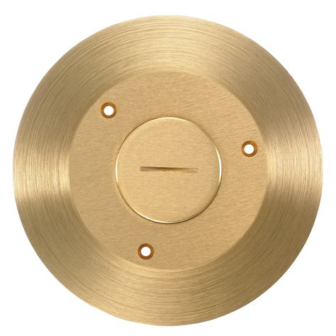 Hubbell SF2925 2-1/8 Inch Brass Round Floor Box Cover and Flange ...