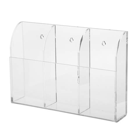 Buy Rare 4mm 3Grids Acrylic Druble TV Remote Control Holder Wall Mount ...