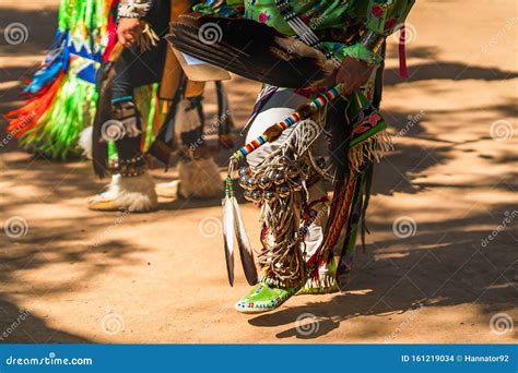 Powwow. Native Americans Dressed in Full Regalia. Details of Regalia ...