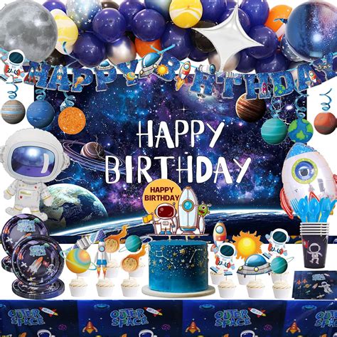Amazon.com: Outer Space Birthday Party Supplies, Outer Space Party ...