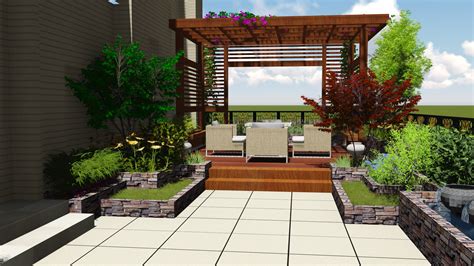 别墅庭院设计屋顶花园设计阳台露台设计私家园林设计私家花园设计-猪八戒网