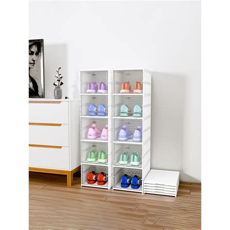 Buy Kuber Industries White Foldable 5-Layer Storage Shoe Rack (Pack of ...