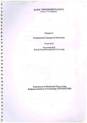 Tribology - based as per syllabus - basic thermodynamics - Studocu