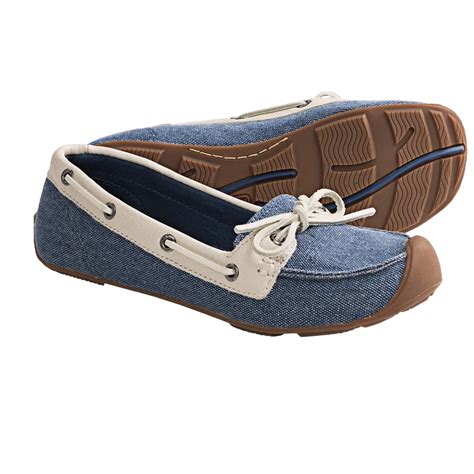 Keen Catalina Canvas Boat Shoes (For Women) in Ensign Blue/Whisper White