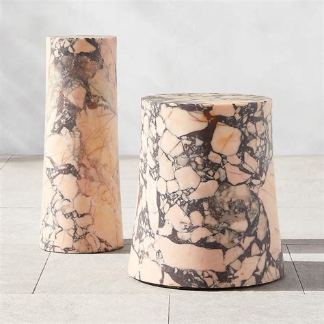 La Paloma Marble Drink Table + Reviews | CB2