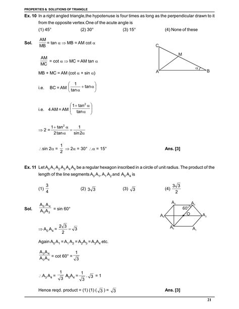 Properties and Solution of Triangle Notes for Class 12 & IIT JEE