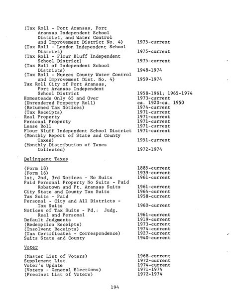 Inventory of county records, Nueces County courthouse, Corpus Christi ...