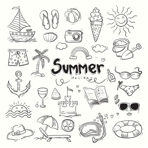Easy Summer Drawings