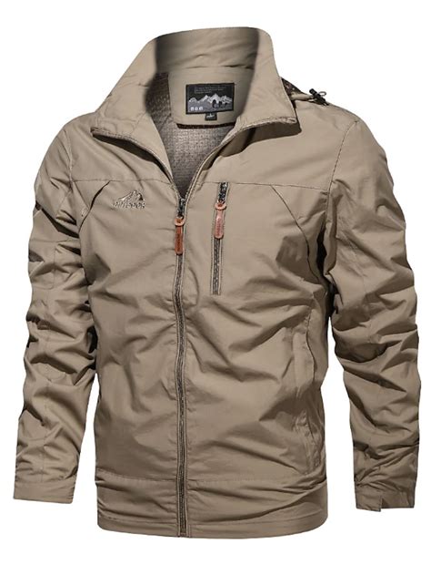 Men's Outdoor Jacket Tactical Jacket Windcheater Jacket Street Daily ...