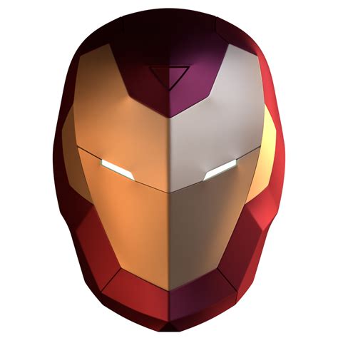 VEK3D Ironman Model 51 Prime Helmet File – Wireframe