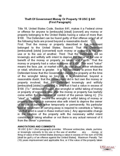 West Virginia Jury Instruction - Theft Of Government Money Or Property ...