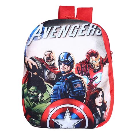 Buy Heart Home Marvel Avengers Backpack | 2 Compartment Velvet School ...