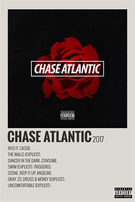 Alternative minimalist music album polaroid poster chase atlantic – Artofit