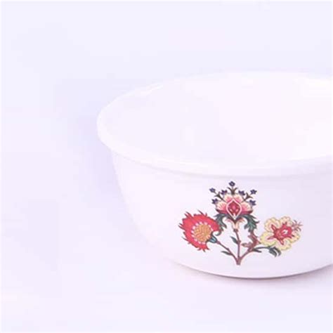 WONDERCHEF Venice White Printed Melamine Serving Bowl Set - 6 Pcs | Red ...
