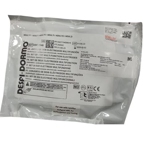 Schiller EDC-1045 Electrode Pad for Schiller Defigard 400 Defibrillator ...