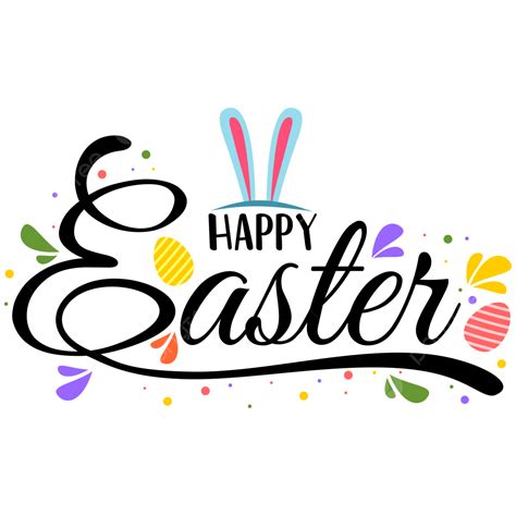Happy Easter Egg Clipart Vector, Happy Easter With Colorfull Decoration ...