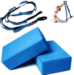 AJRO DEAL High Density Yoga Brick / Blocks & Yoga Strap Yoga Blocks ...