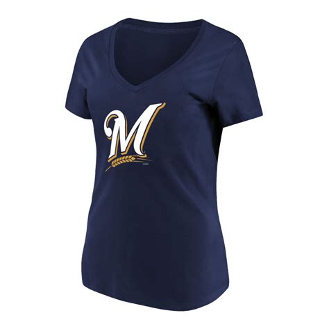 MLB Women’s Milwaukee Brewers V-Neck T-Shirt