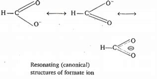 In the anion HCOO - the two carbon-oxygen bonds are found to be of ...