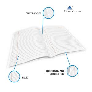 SUPREMO-Ranka Product A4 Size Long Note Book, Soft Cover, Single Line ...