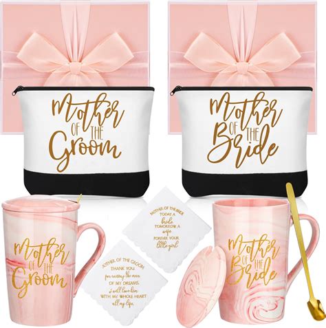 Amazon.com: Geosar 8 Pcs Mother of The Bride Gifts Mother of the Groom ...