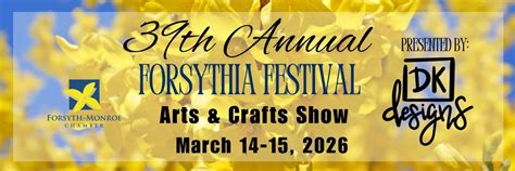 39th Annual Forsythia Festival Arts & Crafts Show, 57 N. Jackson St ...