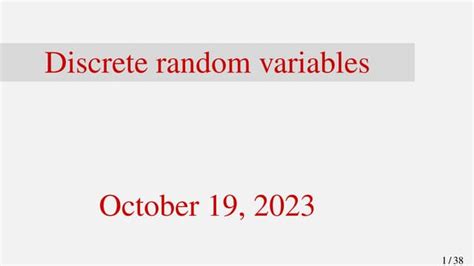 Image result for Discrete Random Variables PDF