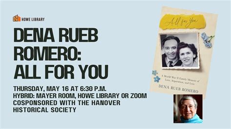 Hybrid: Dena Rueb Romero: All For You, 13 South St, Hanover, NH, United ...