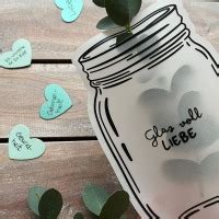 Plotterdatei, Laserdatei Motiv Glas voll Liebe