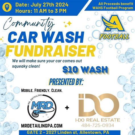 Community Car Wash Fundraiser, J. Birney Crum Stadium, Allentown, 27 ...