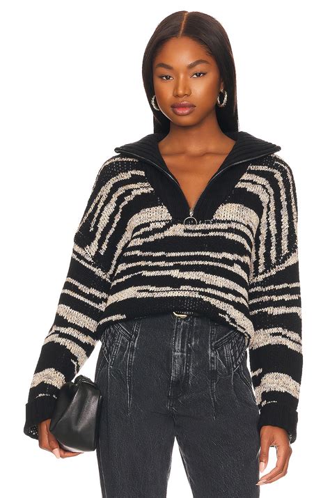 John & Jenn by Line Burke Sweater in Abstract Onyx | REVOLVE