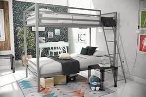 ELITE CRAFT INC Metal Bunk Bed Heavy Duty Bunk Beds Frame with Side ...