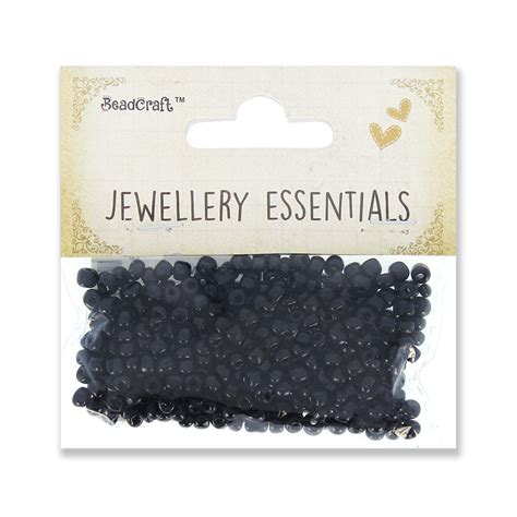 Seed Beads Black 3 Mm 30Gm – Itsy Bitsy