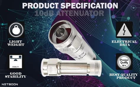 Buy NETBOON 10dB N Male to N Female RF Coaxial Attenuator-Frequency ...