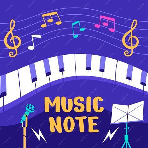 Free Vector | Hand drawn music notes illustration