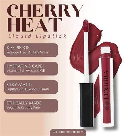 Cherry Heat – Nude Brown Pink Luxe Liquid Lipstick – Luxiora Cosmetics ...