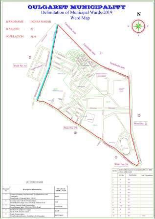Oulgaret Municipality - Constituency Maps - Ward Maps - The Union ...