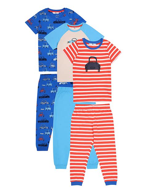 Buy Pure Cotton Printed Night suit Set of 3 at Marks & Spencer