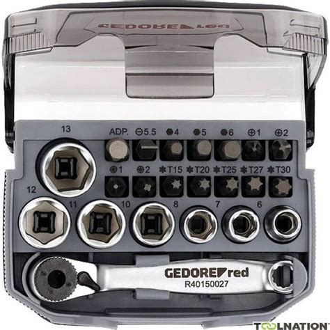 Gedore RED 3300026 R49005023 Bit ratchet socket wrench set 1with Bit ...