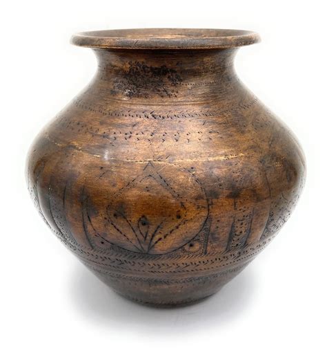 Buy Bhunes Brass Antique Hand Craved Loota | Kalash Lota | Poja Cambu ...