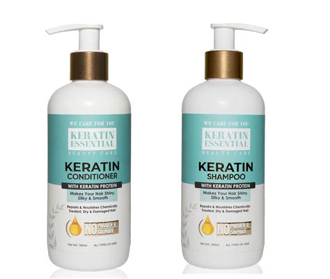 Buy KERATIN ESSENTIAL Keratin Shampoo & Conditioner Ultra Smooth 300ml ...