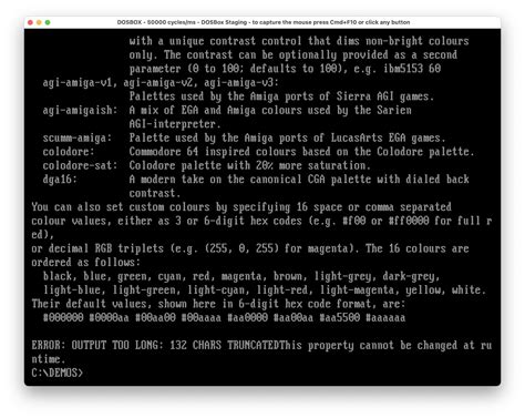 DOSBox Config File 的图像结果