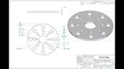 Image result for Solid Edge Pattern Drawing Tutorial