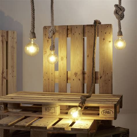 Ceiling lamp made of rustic rope. Wonderlamp - Wonderlamp.shop